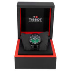 Tissot Tissot Seastar 1000 Quartz Green Dial Black Steel Strap Watch for Men - T120.410.33.091.00