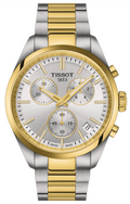 Tissot PR 100 Chronograph Silver Dial Two Tone Steel Strap Watch for Men - T150.417.22.031.00