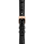 Tissot SRV White Mother of Pearl Dial Black Leather Strap Watch for Women - T160.110.36.113.00