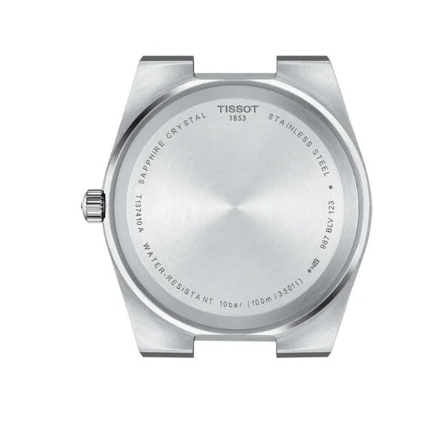 Tissot PRX Quartz Red Dial Silver Steel Strap Watch for Men - T137.410.11.421.00