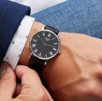 Tissot T Classic Dream Quartz Black Dial Black Leather Strap Watch for Men - T129.410.16.053.00