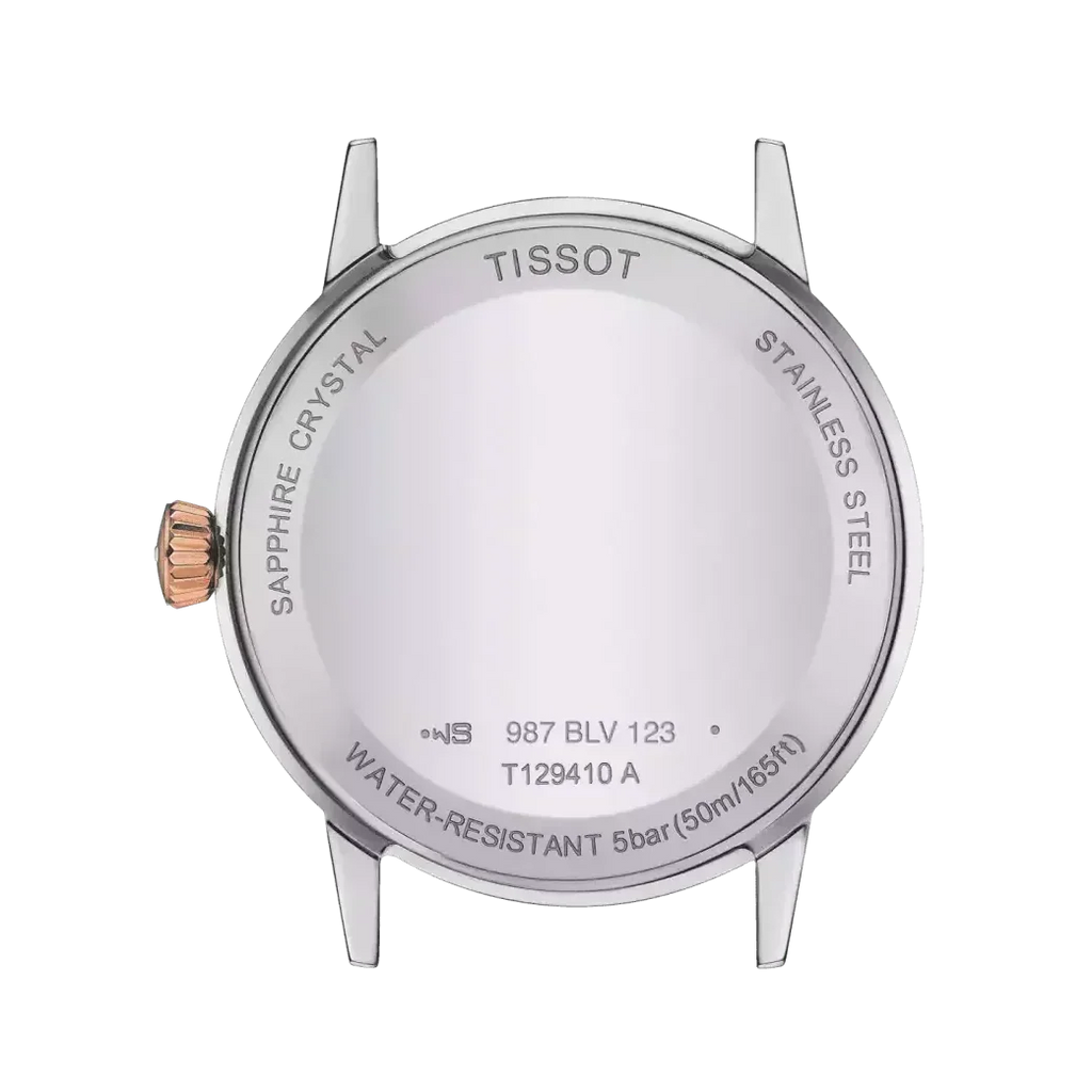 Tissot T Classic Dream Quartz White Dial Two Tone Steel Strap Watch for Men - T129.410.22.013.00