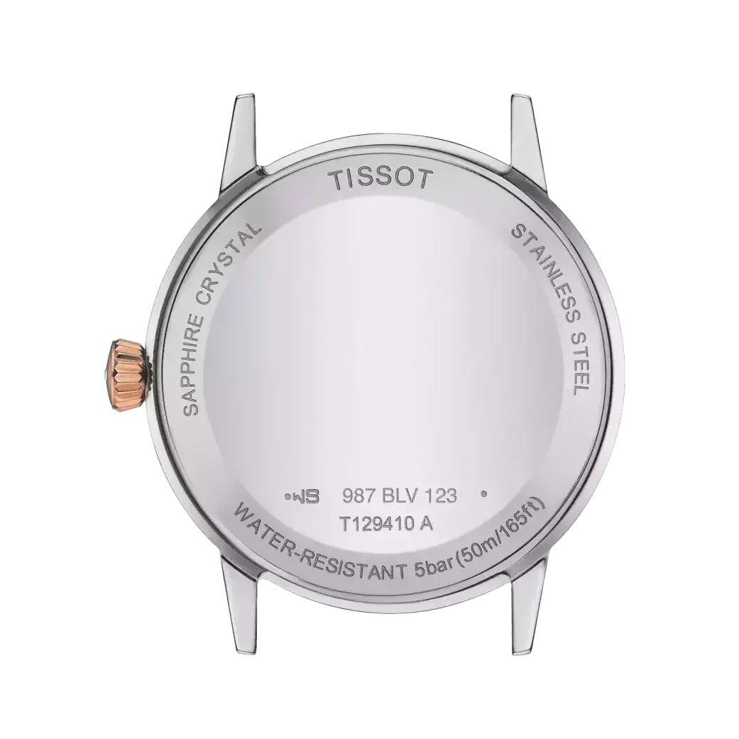 Tissot T Classic Dream Quartz White Dial Two Tone Steel Strap Watch for Men - T129.410.22.013.00