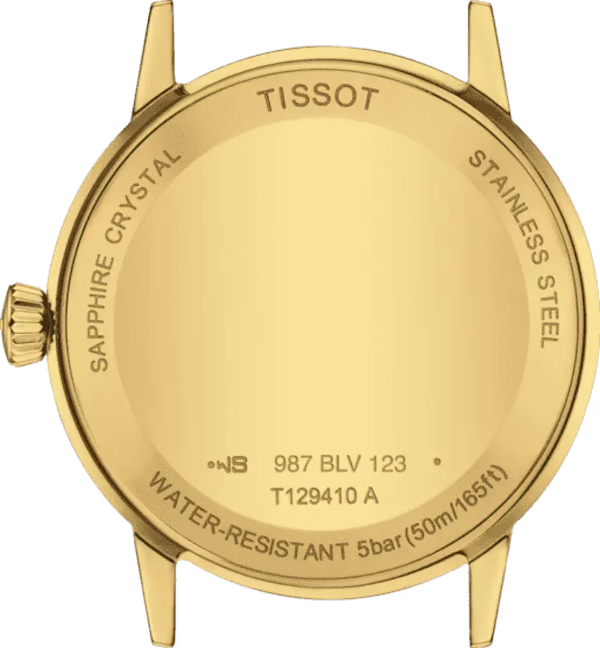 Tissot Classic Dream Ivory Dial Brown Leather Strap Watch for Men - T129.410.36.261.00