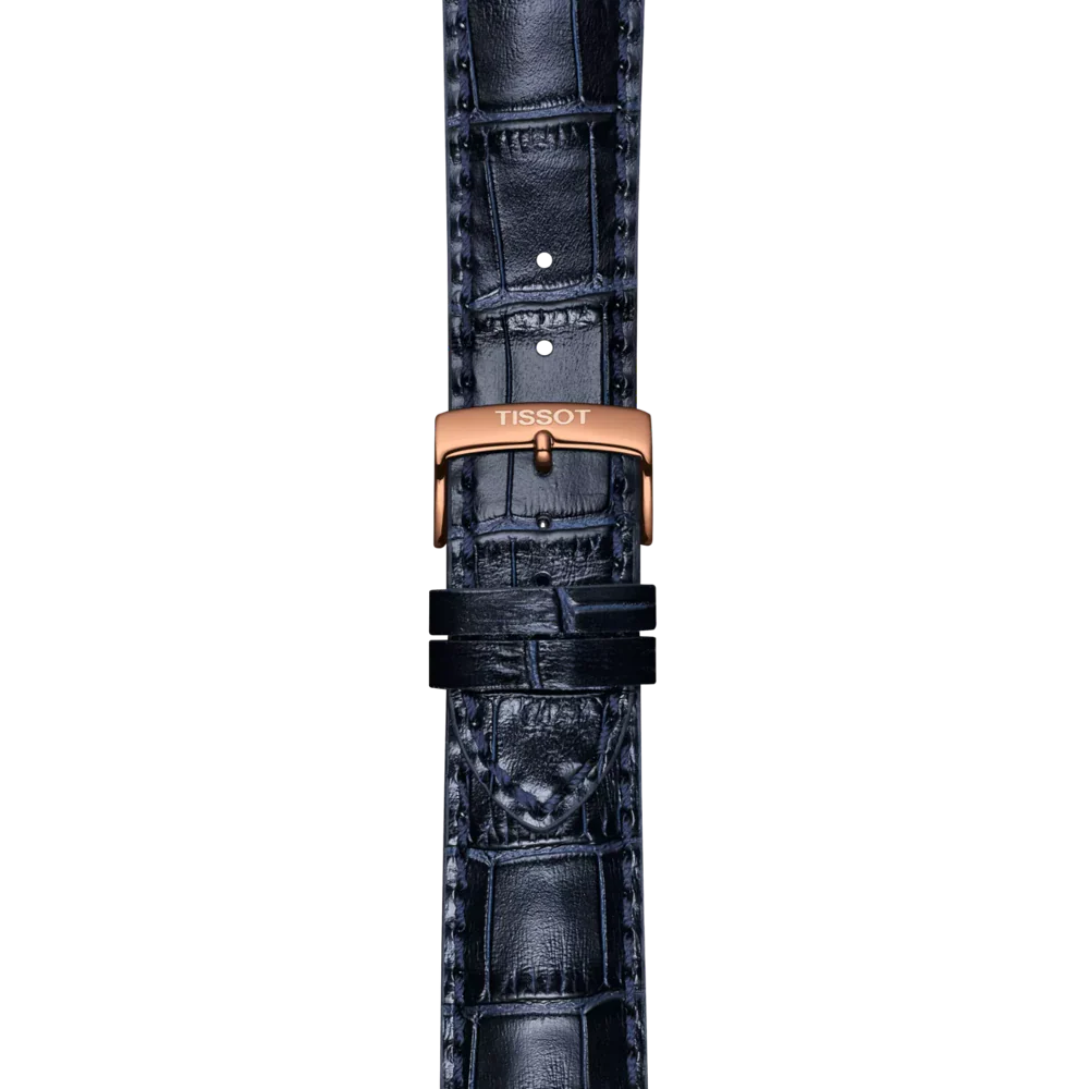 Tissot T-Sport Chrono XL Blue Dial Blue Leather Strap Watch for Men - T116.617.36.042.00