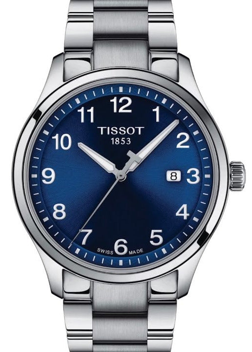 Tissot T-Sport Gent XL Blue Dial Silver Steel Strap Watch for Men - T116.410.11.047.00