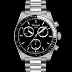 Tissot PR516 Chronograph Black Dial Silver Steel Strap Watch for Men - T149.417.11.051.00
