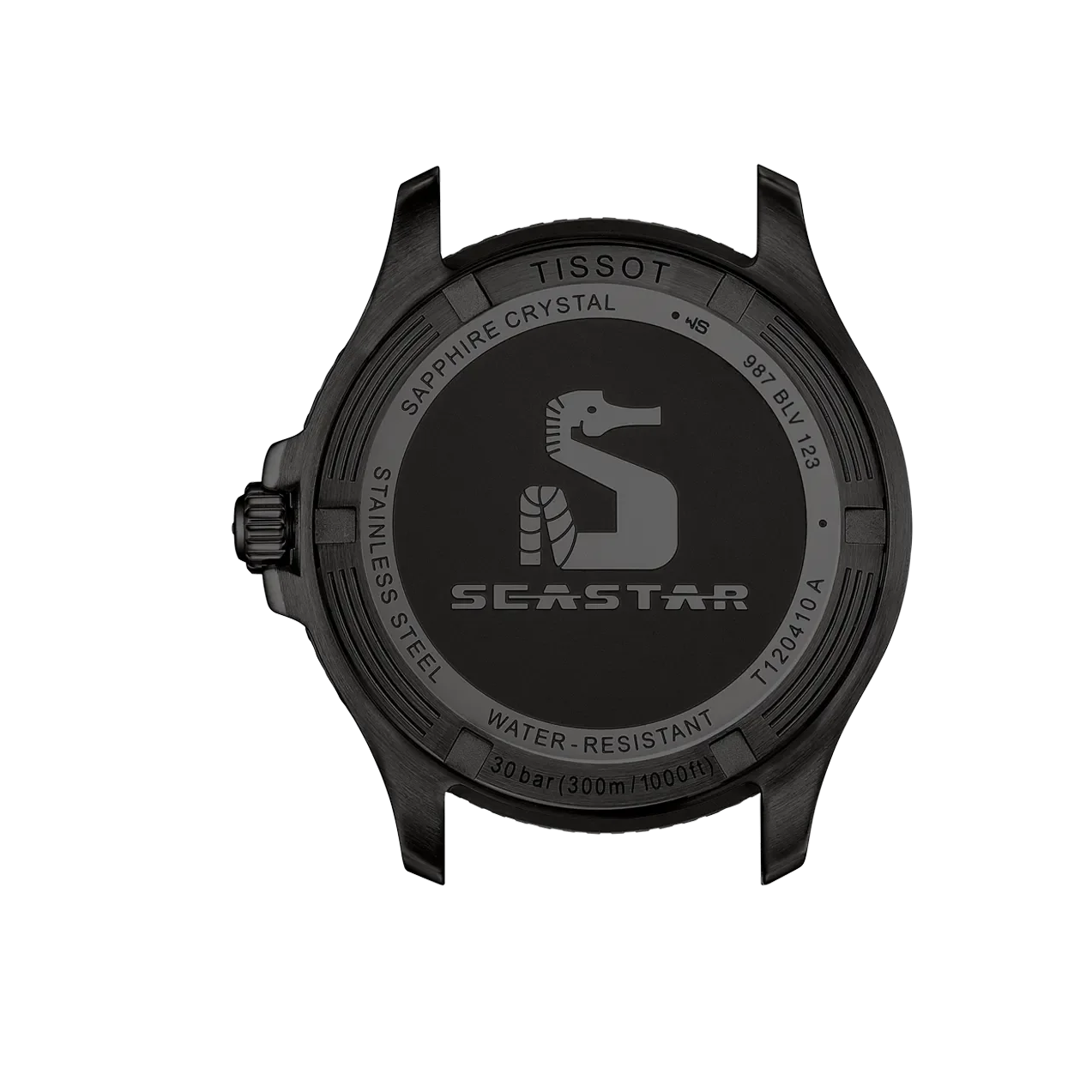 Tissot Seastar 1000 Red Dial Black Steel Strap Watch for Men - T120.410.33.421.00