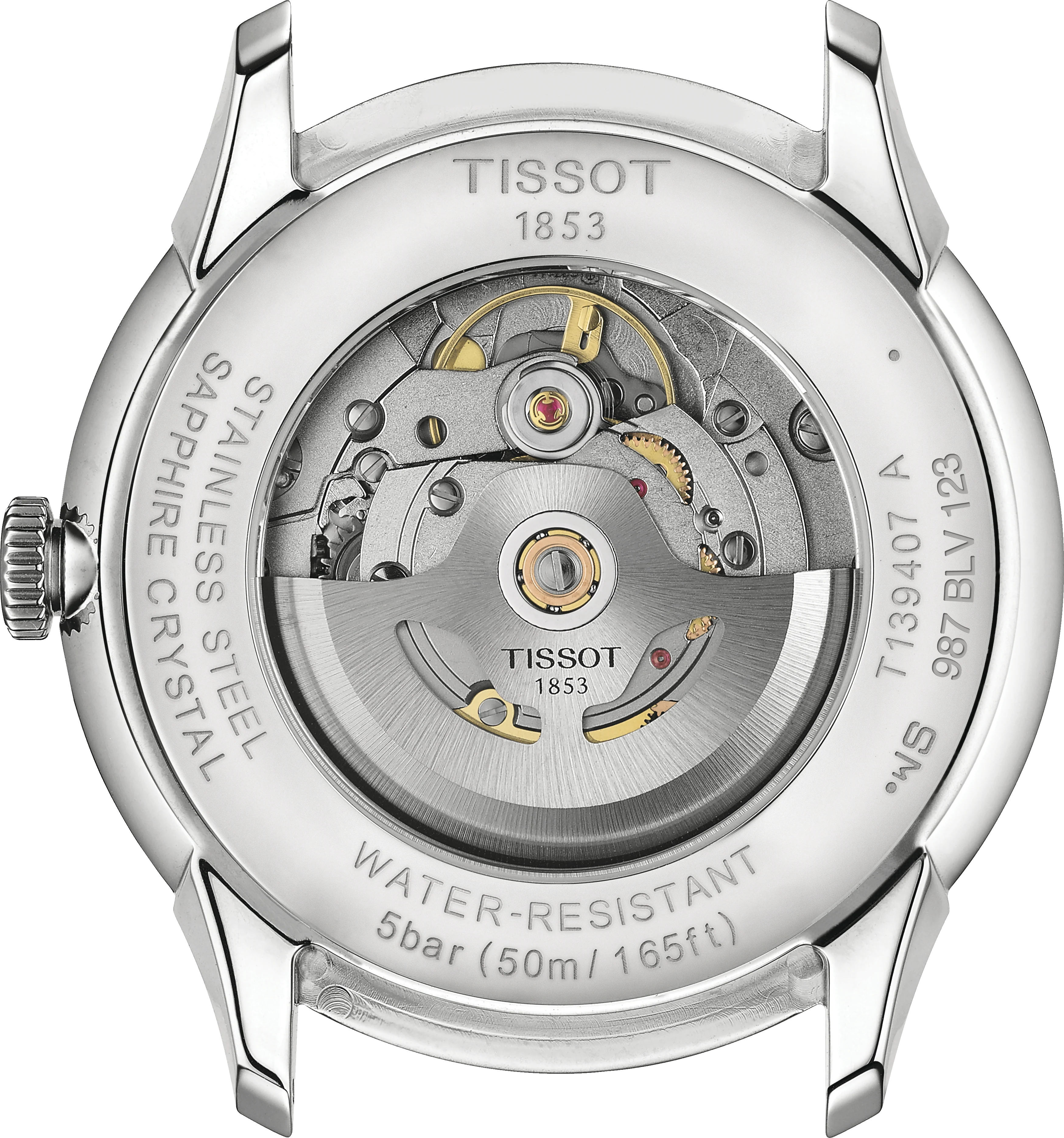 Tissot Chemin des Tourelles Automatic Powermatic 80 Ivory Dial Green Leather Strap Watch for Men - T139.407.16.261.00