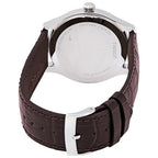 Tissot T-Sport Gent XL Silver Dial Brown Leather Strap Watch for Men - T116.410.16.037.00