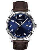 Tissot T-Sport Gent XL Blue Dial Brown Leather Strap Watch for Men - T116.410.16.047.00