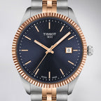 Tissot Ballade Quartz Blue Dial Two Tone Steel Strap Watch for Men - T156.410.22.041.00