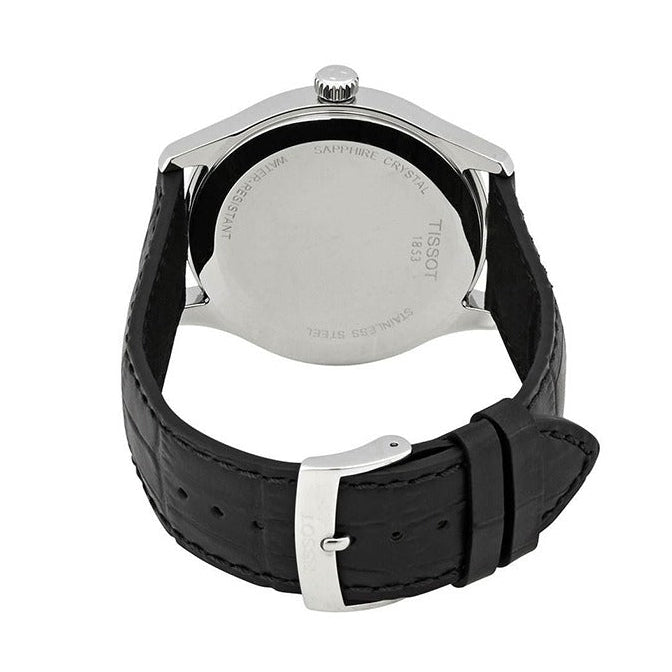 Tissot T-Sport Gent XL Black Dial Black Leather Strap Watch for Men - T116.410.16.057.00