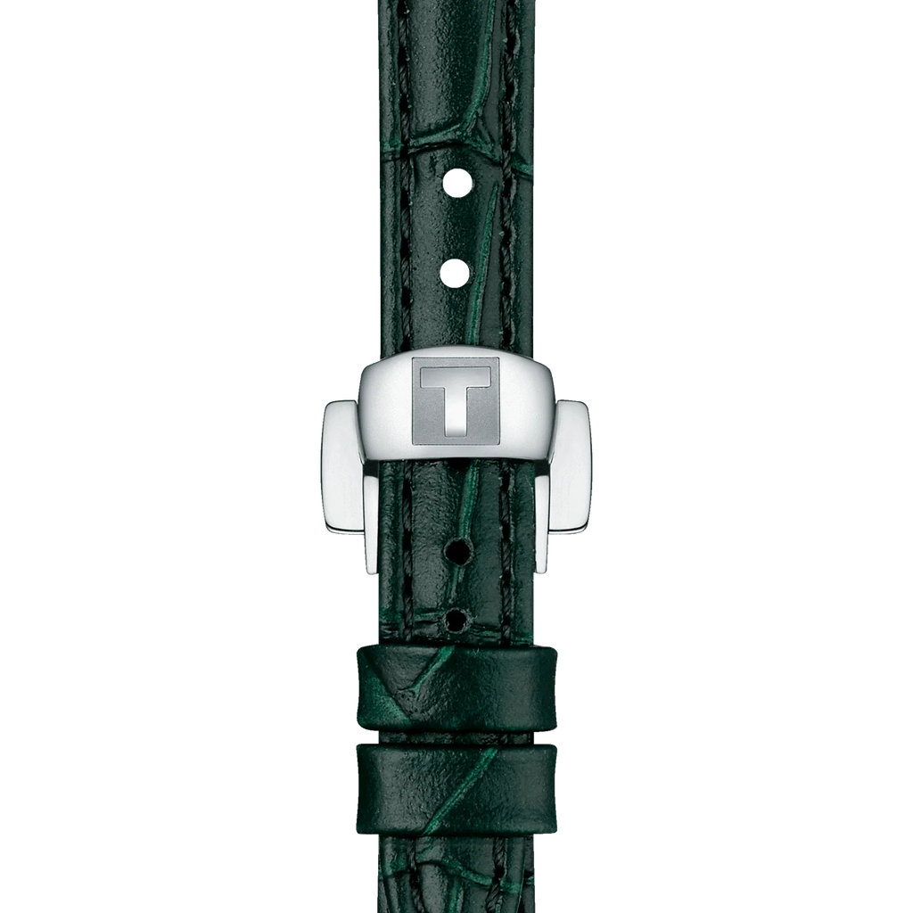 Tissot Bellissima Small Lady Mother of Pearl Dial Green Leather Strap Watch for Women - T126.010.16.113.02