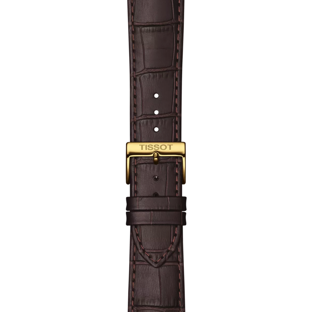 Tissot Classic Dream Ivory Dial Brown Leather Strap Watch for Men - T129.410.36.261.00