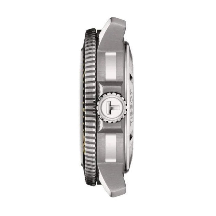 Tissot Seastar 2000 Professional Powermatic 80 Black Dial Black Rubber Strap Watch for Men - T120.607.17.441.01
