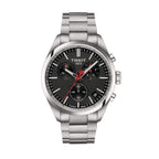 Tissot PR 100 Vuelta Chronograph Black Dial Silver Steel Strap Watch for Men - T150.417.11.051.01