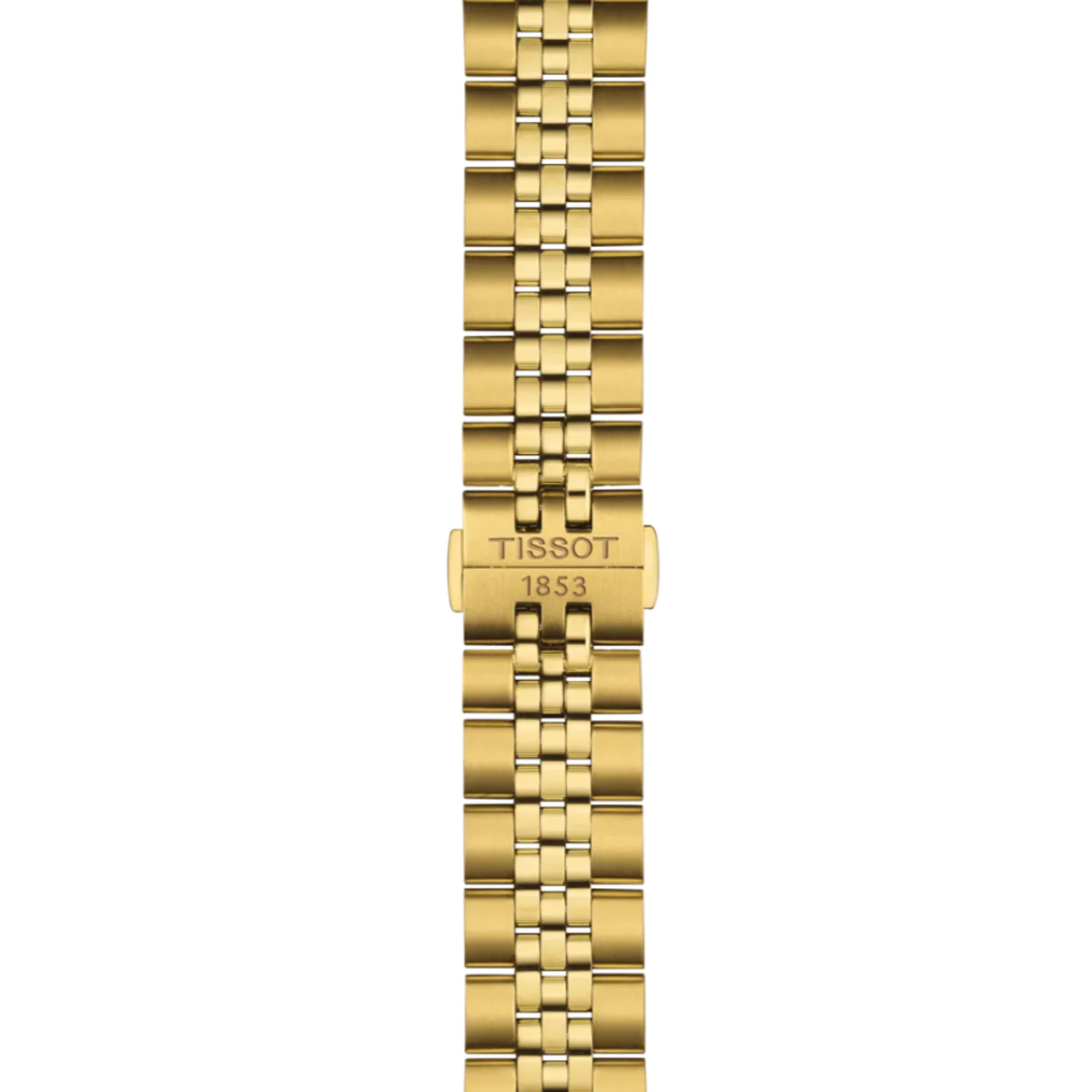 Tissot Ballade Quartz Black Dial Gold Steel Strap Watch for Men - T156.410.33.051.00