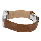 Tissot Chemin des Tourelles Automatic Powermatic 80 Blue Dial Brown Leather Strap Watch for Men - T139.407.16.041.00