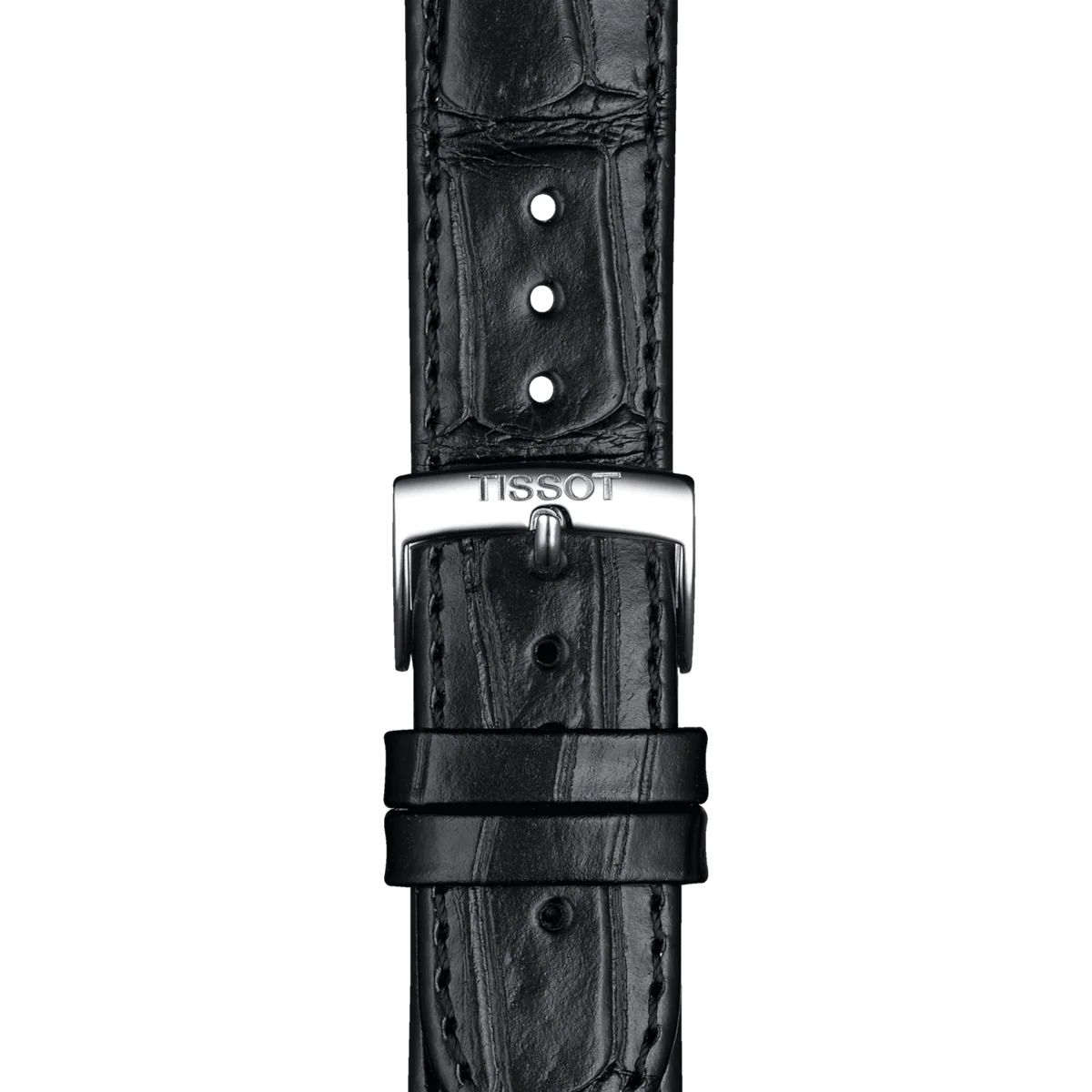 Tissot PR 100 Black Dial Black Leather Strap Watch for Men - T150.410.16.051.00