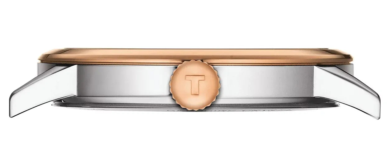 Tissot T Classic Dream Quartz White Dial Two Tone Steel Strap Watch for Men - T129.410.22.013.00
