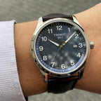 Tissot T-Sport Gent XL Black Dial Black Leather Strap Watch for Men - T116.410.16.057.00