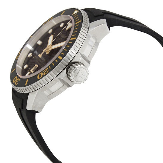 Tissot Seastar 2000 Professional Powermatic 80 Black Dial Black Rubber Strap Watch for Men - T120.607.17.441.01