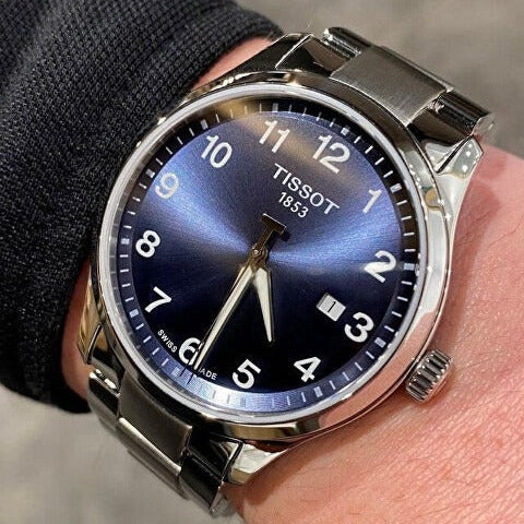 Tissot T-Sport Gent XL Blue Dial Silver Steel Strap Watch for Men - T116.410.11.047.00