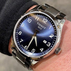 Tissot T-Sport Gent XL Blue Dial Silver Steel Strap Watch for Men - T116.410.11.047.00