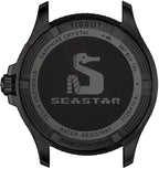 Tissot Seastar 1000 Red Dial Black Steel Strap Watch for Men - T120.410.33.421.00