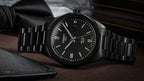 Tissot PRC 100 Solar Quartz Black Dial Black Steel Strap Watch for Men - T151.422.33.051.00