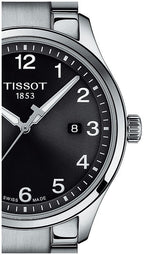 Tissot T-Sport Gent XL Black Dial Silver Steel Strap Watch for Men - T116.410.11.057.00
