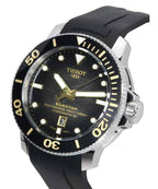Tissot Seastar 2000 Professional Powermatic 80 Black Dial Black Rubber Strap Watch for Men - T120.607.17.441.01