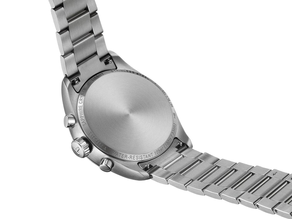 Tissot PR 100 Chronograph Light Blue Dial Silver Steel Strap Watch for Men - T150.417.11.351.00