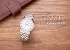 Tissot T Classic Dream Quartz White Dial Two Tone Steel Strap Watch for Men - T129.410.22.013.00