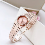 Tissot PRX Diamonds Rose Gold Dial Rose Gold Steel Strap Watch for Women - T137.010.33.506.00