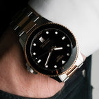 Tissot Seastar 1000 Quartz Black Dial Two Tone Steel Strap Watch for Men - T120.410.22.051.01
