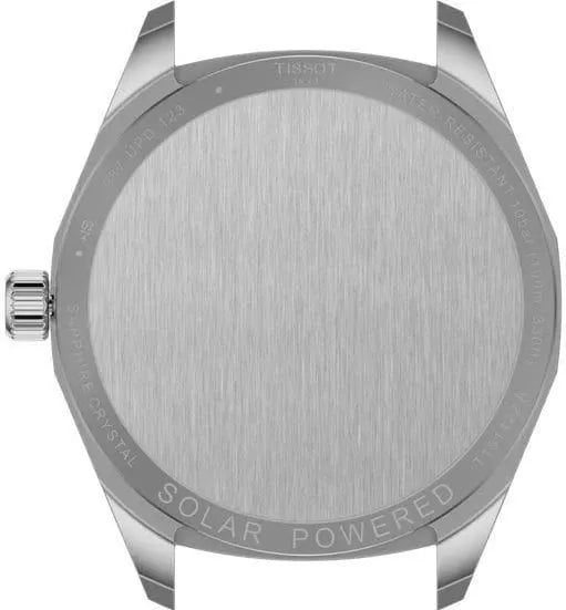 Tissot PRC 100 Solar Quartz Silver Dial Brown Leather Strap Watch for Men - T151.422.16.031.00