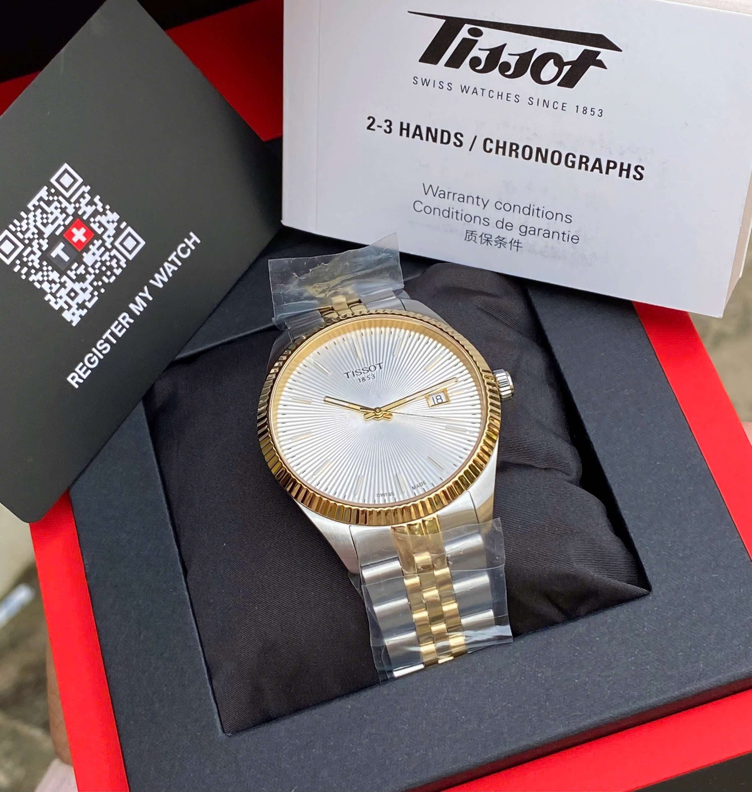 Tissot Ballade Quartz Silver Dial Two Tone Steel Strap Watch for Men - T156.410.22.031.00