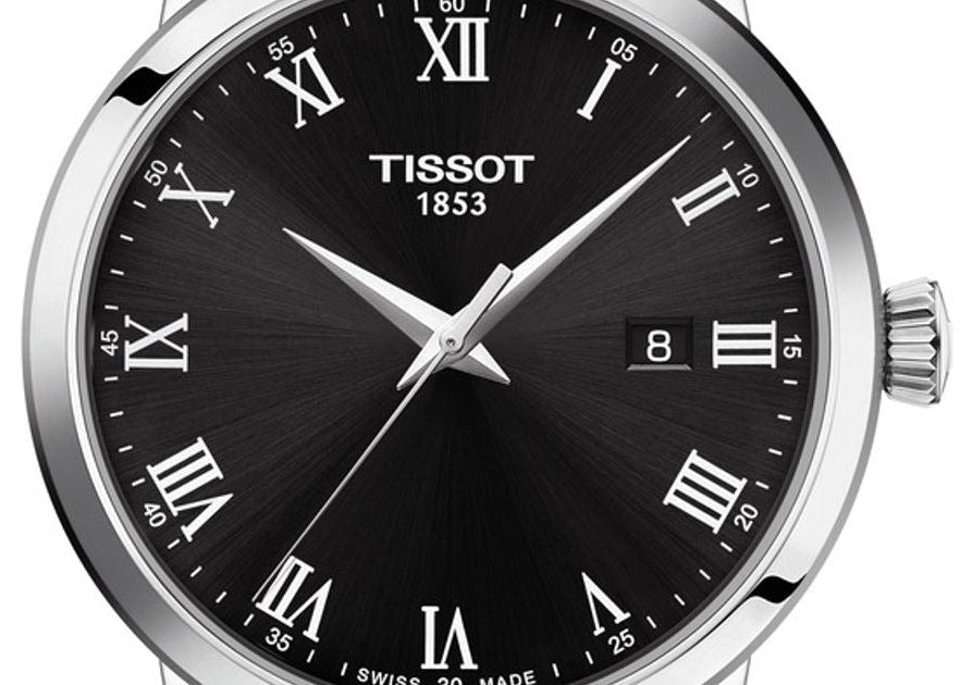 Tissot T Classic Dream Quartz Black Dial Black Leather Strap Watch for Men - T129.410.16.053.00