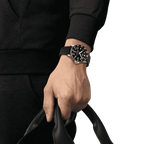 Tissot Seastar 1000 Quartz Black Dial Black Steel Strap Watch for Men - T120.410.33.051.00