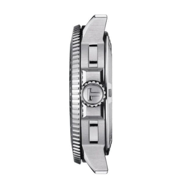 Tissot Seastar 1000 Powermatic 80 Grey Dial Silver Steel Strap Watch for Men - T120.407.11.081.01