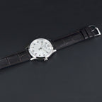 Tissot T-Sport Gent XL Silver Dial Brown Leather Strap Watch for Men - T116.410.16.037.00
