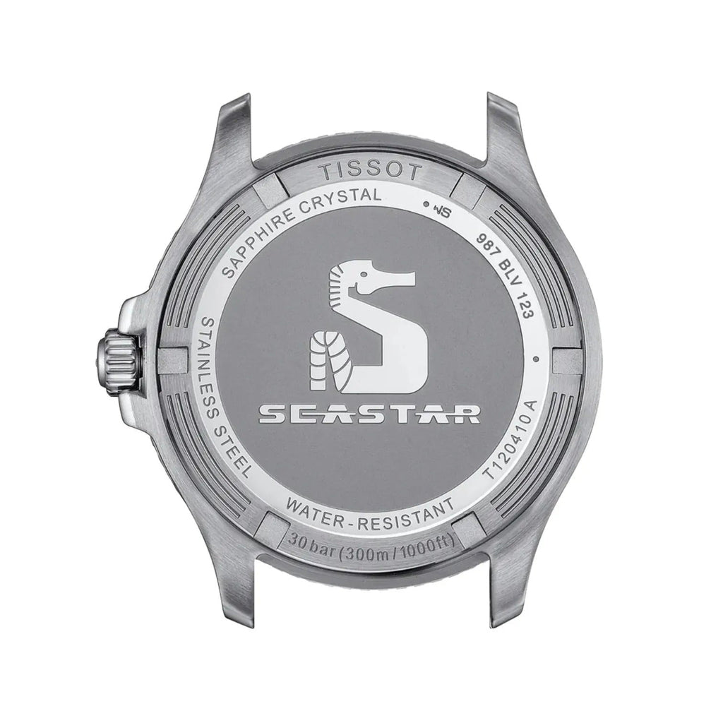 Tissot Seastar 1000 Quartz Black Dial Two Tone Steel Strap Watch for Men - T120.410.22.051.01