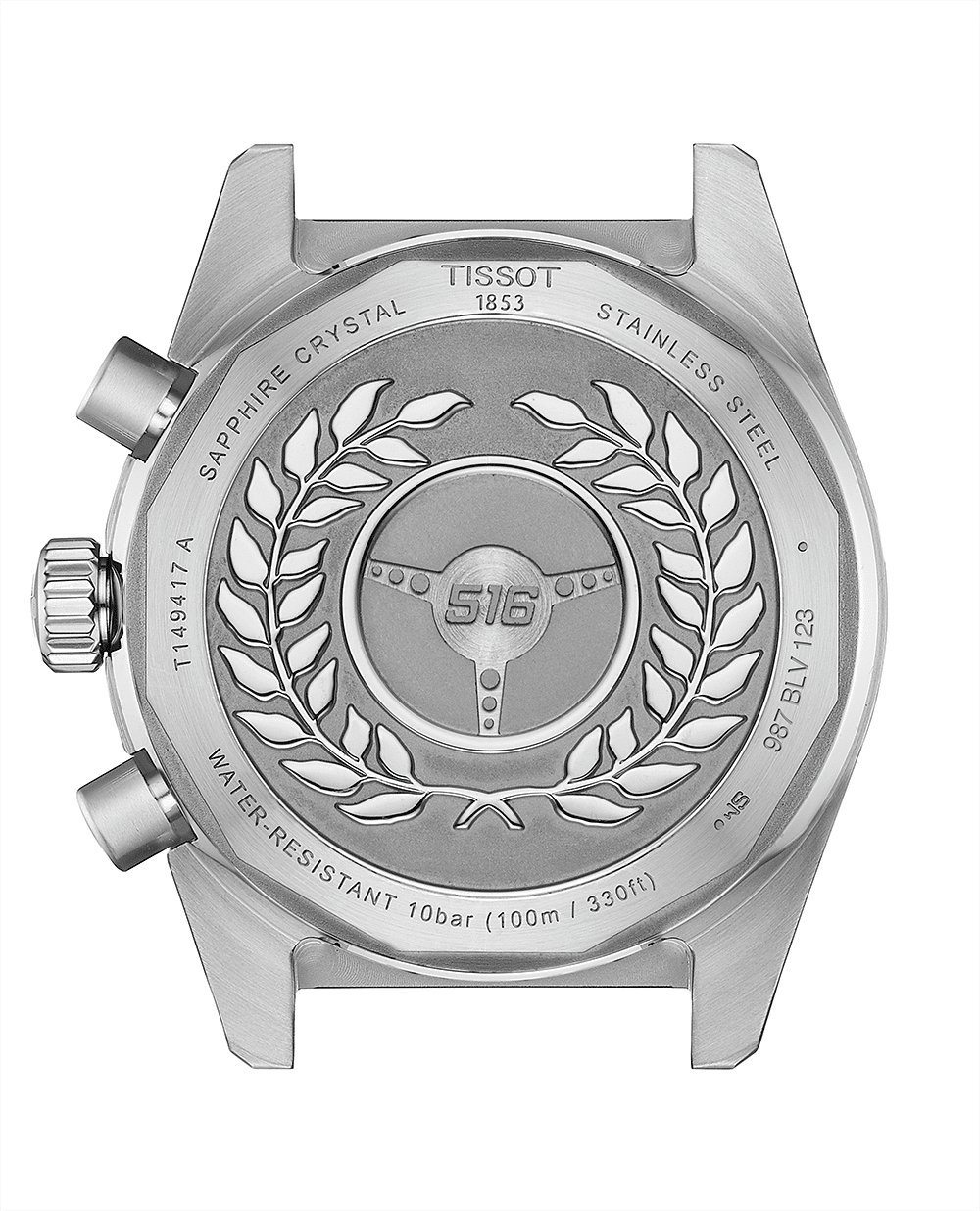 Tissot PR516 Chronograph Blue Dial Silver Steel Strap Watch for Men - T149.417.11.041.00