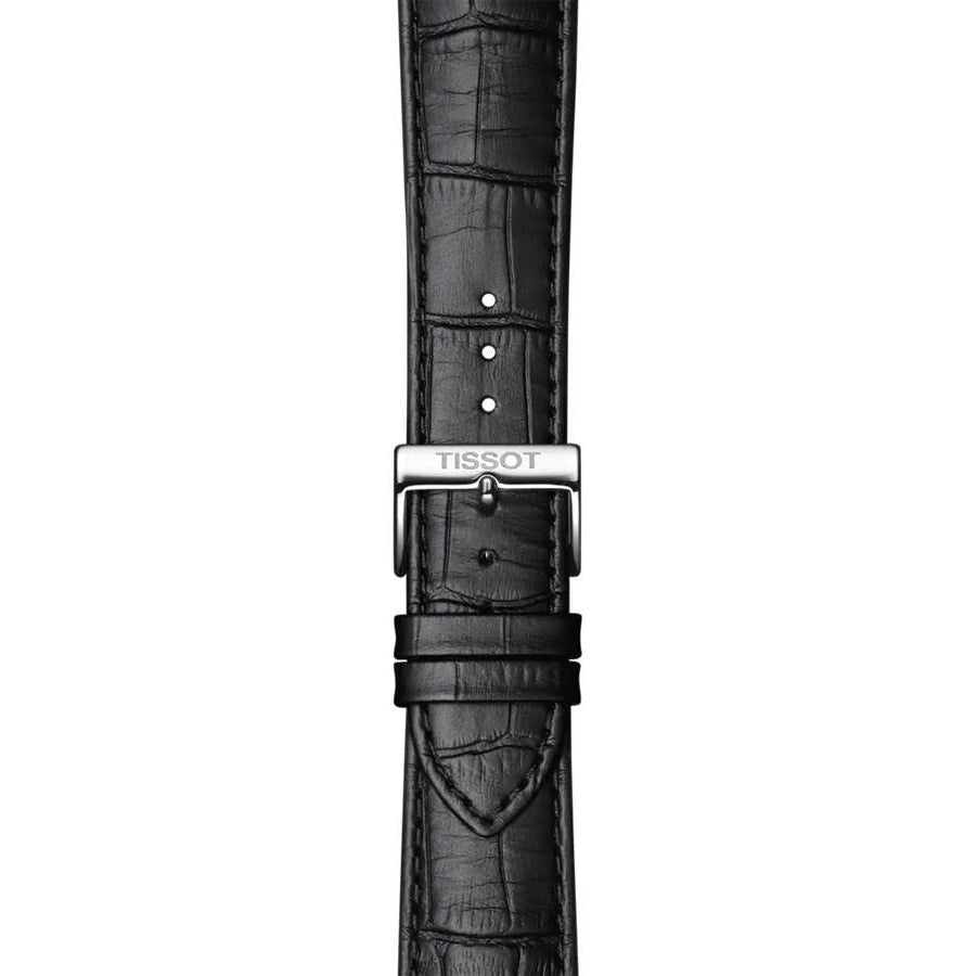 Tissot T Classic Dream Quartz Black Dial Black Leather Strap Watch for Men - T129.410.16.053.00