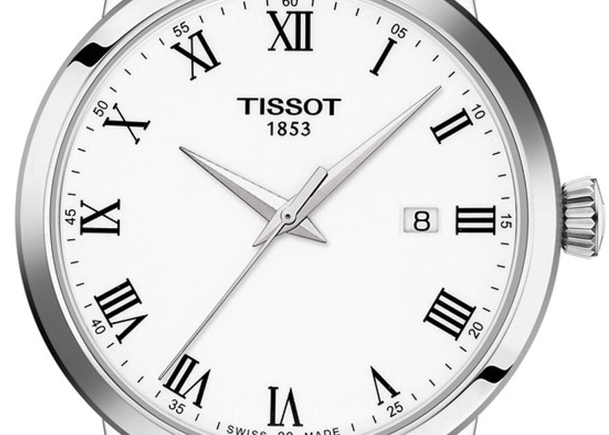 Tissot T Classic Dream Quartz White Dial Brown Leather Strap Watch for Men - T129.410.16.013.00