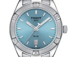 Tissot PR 100 Sport Chic Lady Blue Dial Silver Steel Strap Watch for Women - T101.910.11.351.00
