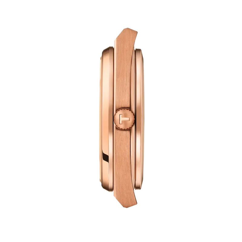 Tissot PRX Powermatic 80 Blue Dial Rose Gold Steel Strap Watch for Men - T137.407.33.041.00