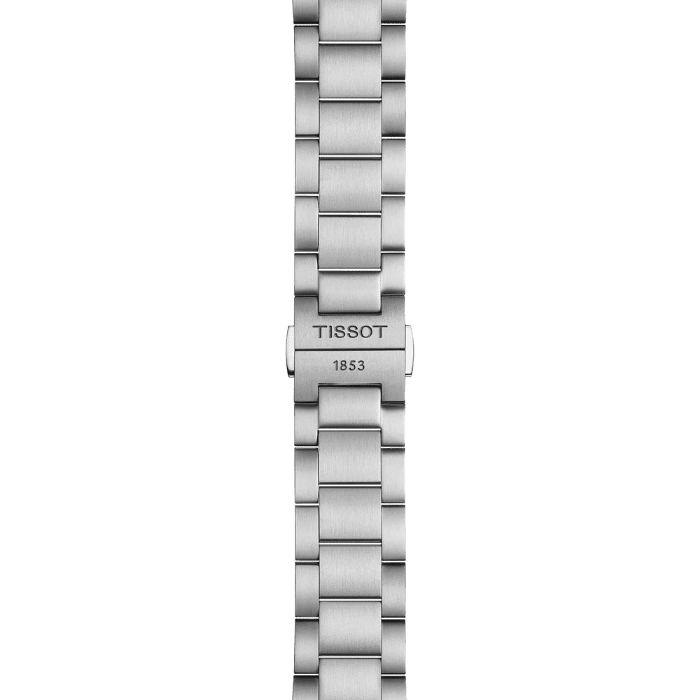 Tissot PR 100 Tour De France Chronograph Black Dial Silver Steel Strap Watch for Men - T150.417.11.051.00